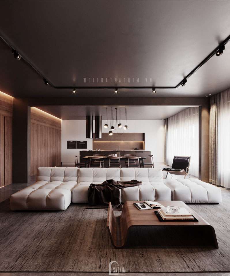 Thiết Kế Căn Hộ Penhouse 220m2 Hiện Đại Và Cá Tính